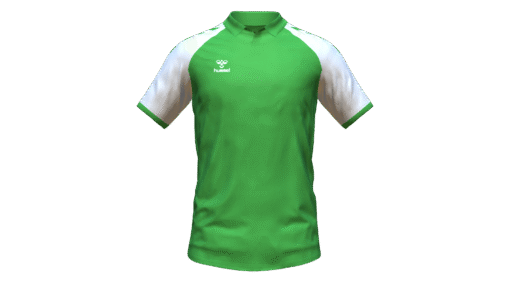 Hummel Club Match Polo - Green Gecko-White