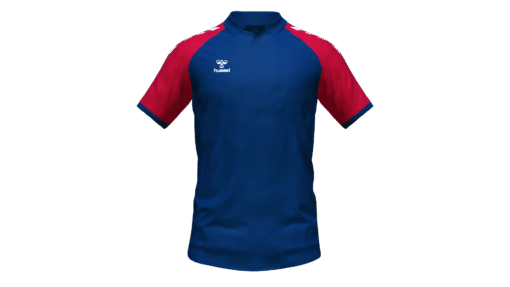 Hummel Club Match Polo - Marine-True Red