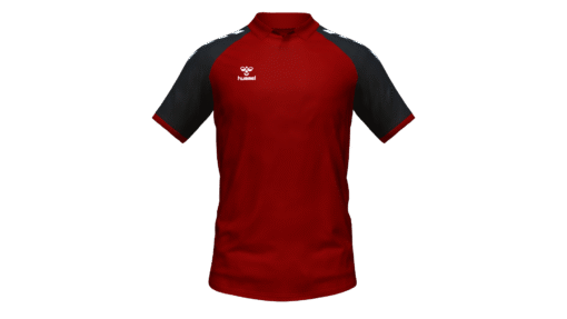 Hummel Club Match Polo - Maroon-Black