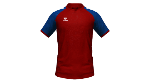 Hummel Club Match Polo - Maroon-Marine