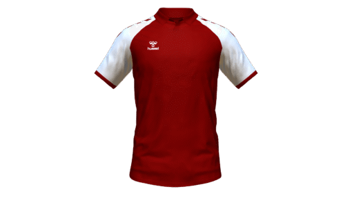 Hummel Club Match Polo - Maroon-White