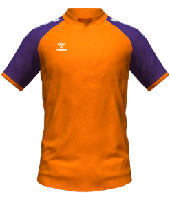 Hummel Club Match Polo - Orange Tiger-Acai