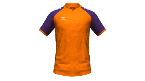 Hummel Club Match Polo - Orange Tiger-Acai