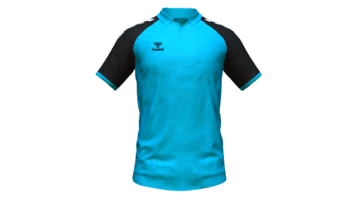 Hummel Club Match Polo - Scuba Blue-Black