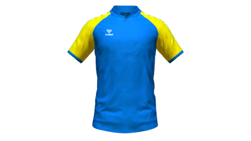 Hummel Club Match Polo - True Blue-Blazing Yellow