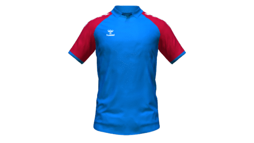 Hummel Club Match Polo - True Blue-True Red