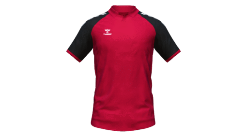 Hummel Club Match Polo - True Red-Black