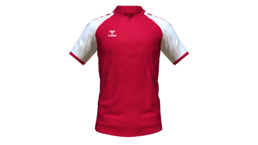 Hummel Club Match Polo - True Red-White