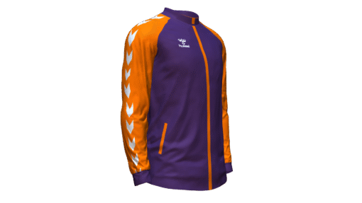 Hummel Club Match Track Jacket - Acai-Orange Tiger