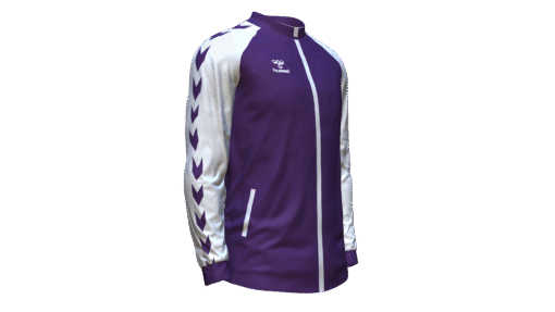 Hummel Club Match Track Jacket - Acai-White