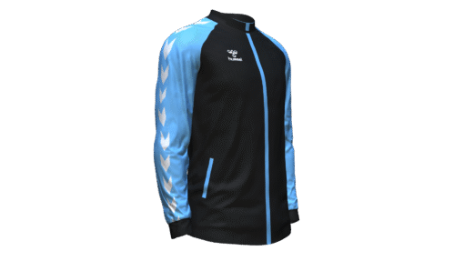 Hummel Club Match Track Jacket - Black-Argentina Blue