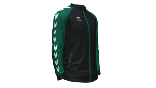 Hummel Club Match Track Jacket - Black-Evergreen