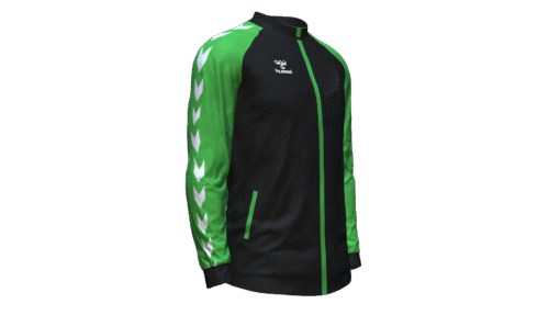 Hummel Club Match Track Jacket - Black-Green Gecko