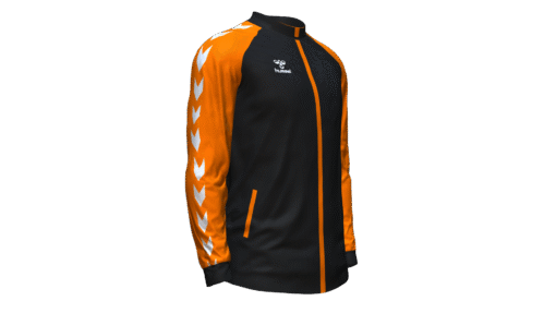 Hummel Club Match Track Jacket - Black-Orange Tiger