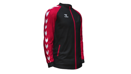 Hummel Club Match Track Jacket - Black-True Red