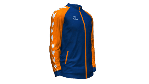 Hummel Club Match Track Jacket - Marine-Orange Tiger