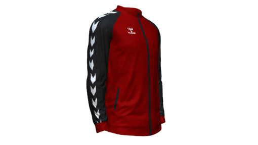 Hummel Club Match Track Jacket - Maroon-Black
