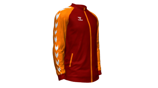 Hummel Club Match Track Jacket - Maroon-Orange Tiger