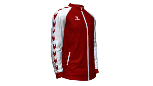 Hummel Club Match Track Jacket - Maroon-White