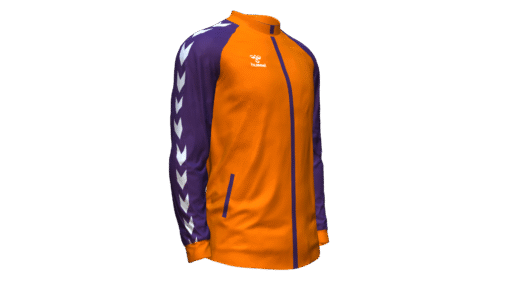 Hummel Club Match Track Jacket - Orange Tiger-Acai
