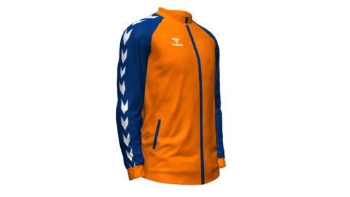 Hummel Club Match Track Jacket - Orange Tiger-Marine