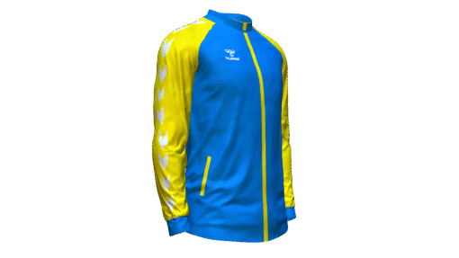 Hummel Club Match Track Jacket - True Blue-Blazing Yellow