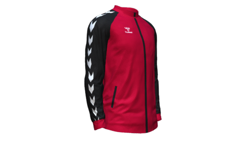 Hummel Club Match Track Jacket - True Red-Black