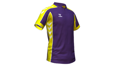 Hummel Club Panel Polo - Acai-Blazing Yellow
