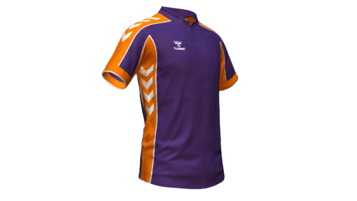 Hummel Club Panel Polo - Acai-Orange Tiger