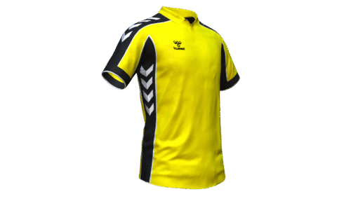 Hummel Club Panel Polo - Blazing Yellow-Black