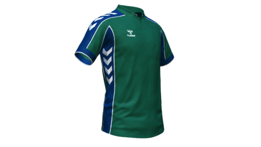 Hummel Club Panel Polo - Evergreen-Marine