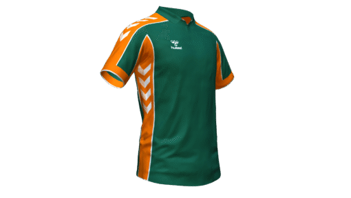 Hummel Club Panel Polo - Evergreen-Orange Tiger