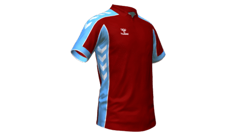 Hummel Club Panel Polo - Maroon-Argentina Blue