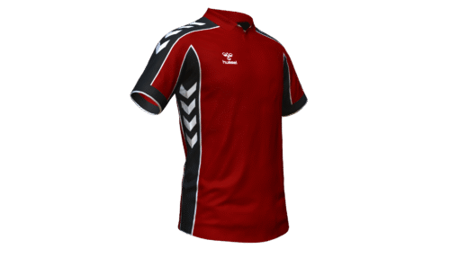 Hummel Club Panel Polo - Maroon-Black