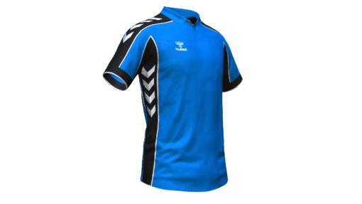 Hummel Club Panel Polo - True Blue-Black