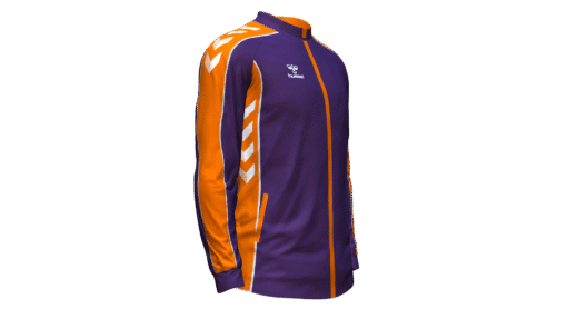 Hummel Club Panel Track Jacket - Acai-Orange Tiger