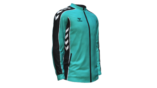 Hummel Club Panel Track Jacket - Aquarius-Black