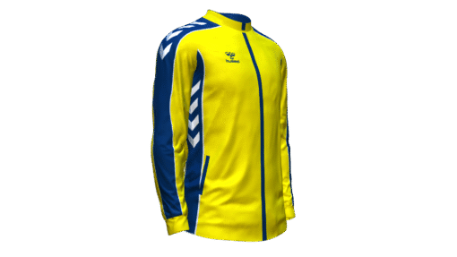 Hummel Club Panel Track Jacket - Blazing Yellow-Marine