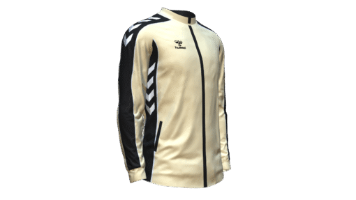 Hummel Club Panel Track Jacket - Evening Primrose-Black