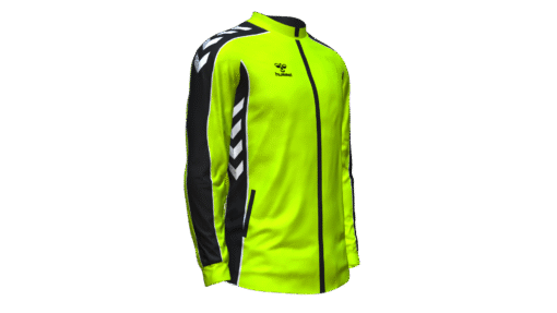 Hummel Club Panel Track Jacket - Lime Popsicle-Black
