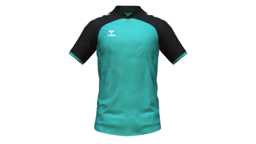 Hummel Club Match Polo - Aquarius-Black