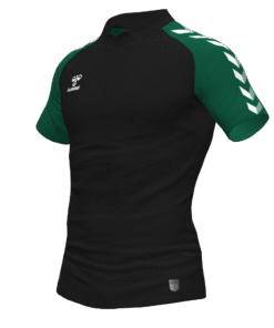 Hummel Match Polo - Black-Evergreen