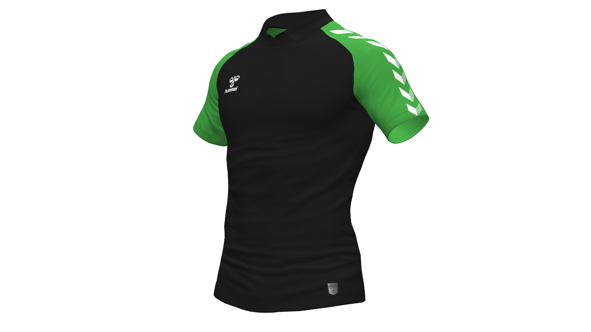 Hummel Match Polo - Black-Green Gecko