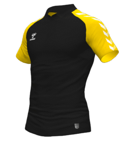 Hummel Match Polo - Black-Sports Yellow