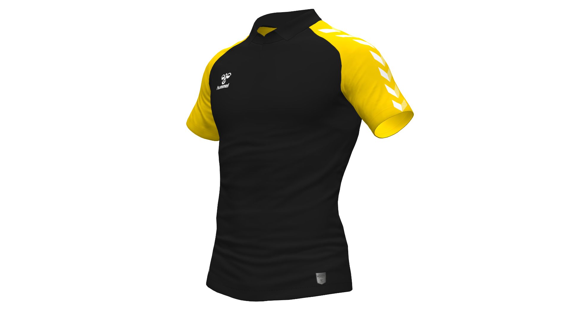 Hummel Match Polo - Black-Sports Yellow
