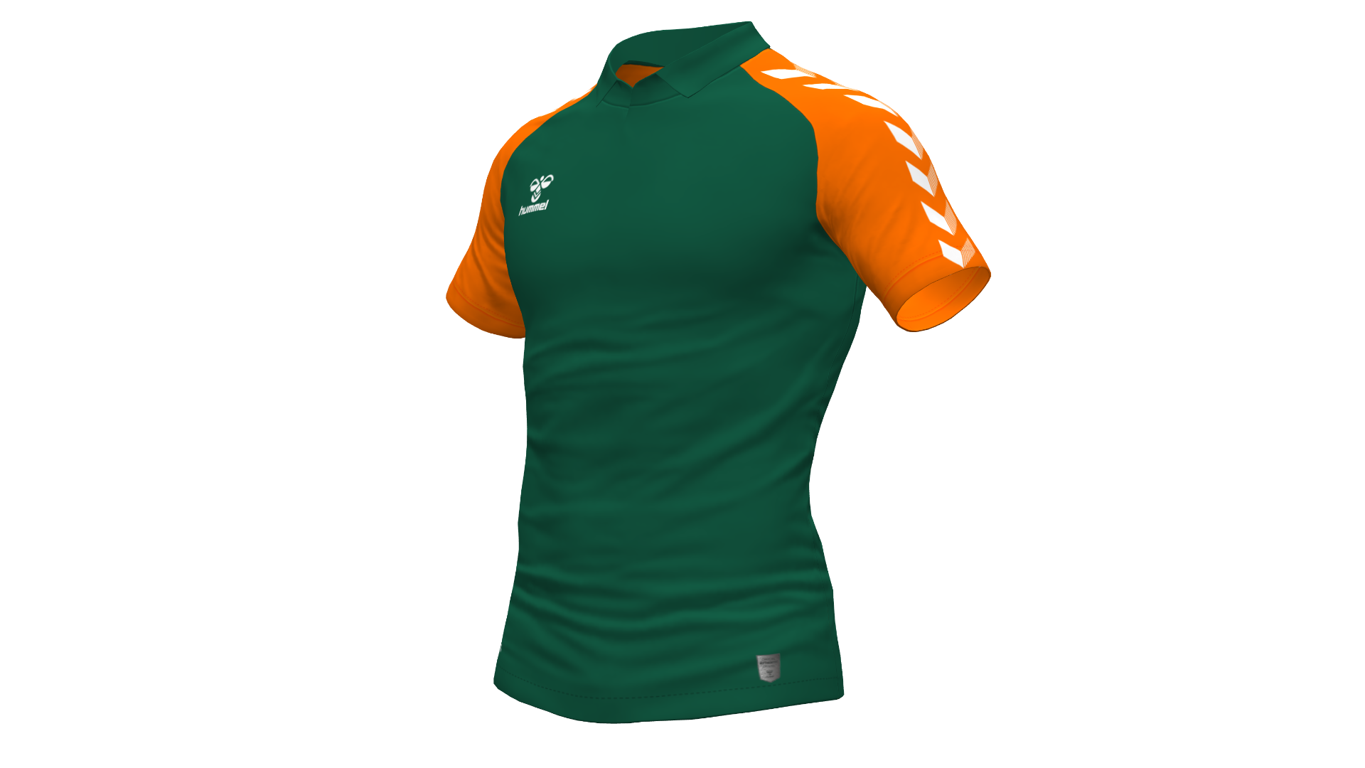 Hummel Match Polo - Evergreen-Orange Tiger