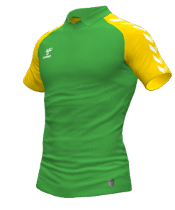 Hummel Match Polo - Green Gecko-Sports Yellow