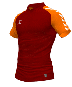 Hummel Match Polo - Maroon-Orange Tiger