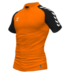 Hummel Match Polo - Orange Tiger-Black