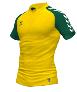 Hummel Match Polo - Sports Yellow-Evergreen